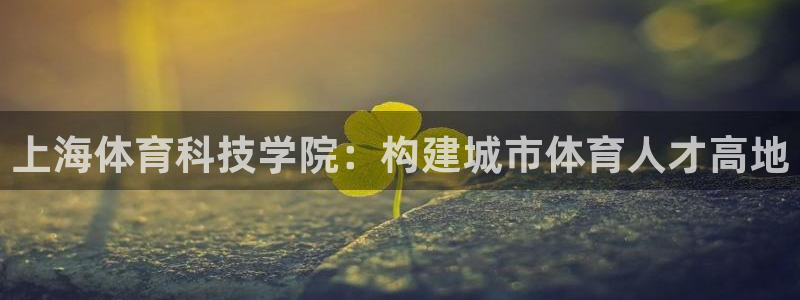熊猫体育app官网入口：上海体育科技学院：构建城市体育人才高地
